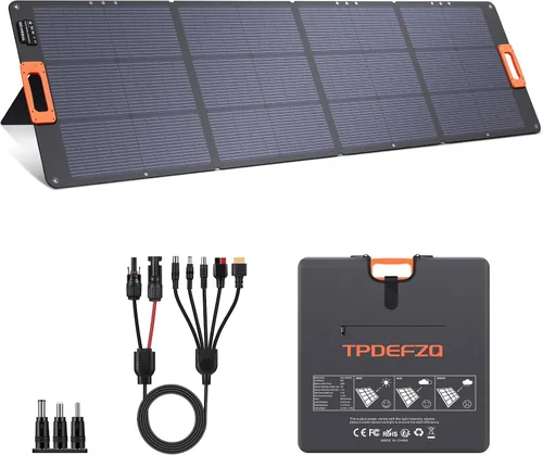 Vista 13 de Panel solar de 100 W, paneles solares portátiles tipo N 16BB para central eléctrica, panel solar plegable, QC3.0 USB-A y tipo C, 25% de alta