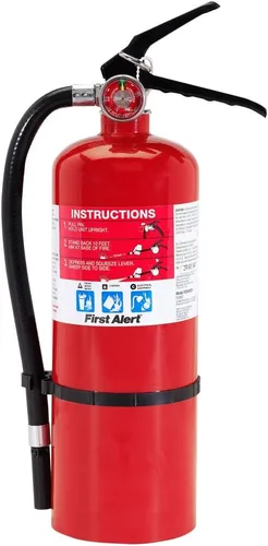 Vista 8 de First Alert Extintor de Incendios para Uso Doméstico y Comercial, Unidad Recargable de Conformidad de Alta Resistencia, Clasificación UL 2-A:10-B:C