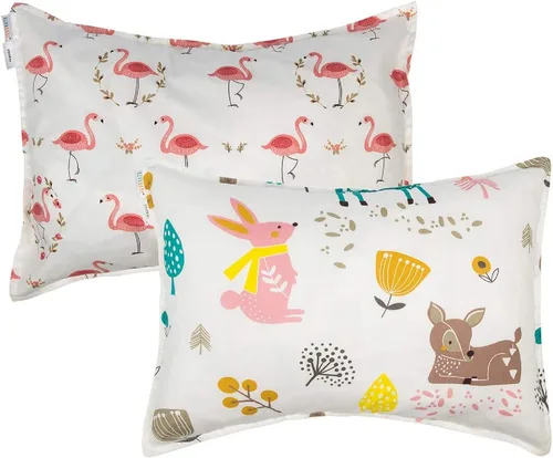Vista 13 de ALVA BABY - Funda de almohada para niños pequeños de 13 x 18 pulgadas o 12 Bean Velvet-beige