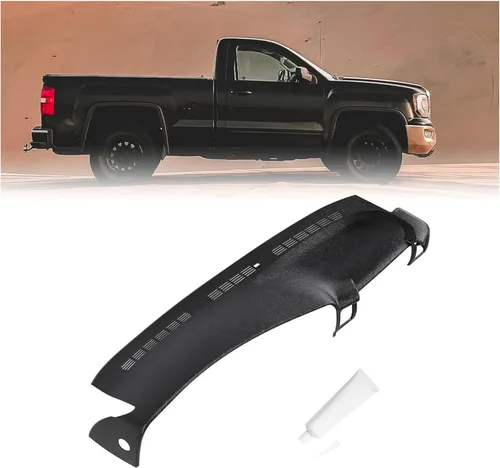 Vista 11 de HECASA Cubierta moldeada para tablero de salpicadero, color gris oscuro, compatible con Chevrolet Silverado GMC Sierra 1999-2007