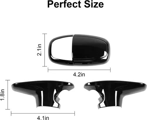 Vista 3 de CheroCar Funda para perilla de palanca de cambios Dodge Accesorios internos para Dodge Challenger Charger 2015-2022, para Dodge Durango 2018-2022