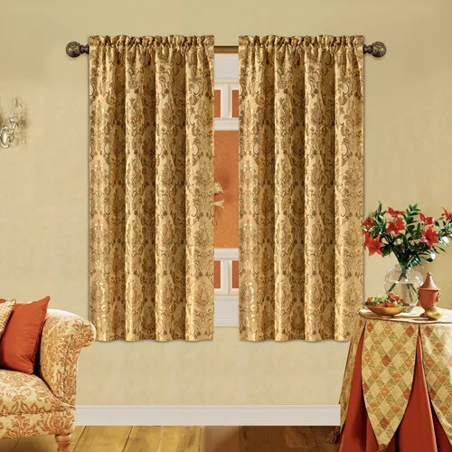 Vista 25 de Loom and Mill Cortinas negras de lujo para dormitorio, juego de 2 paneles Negro