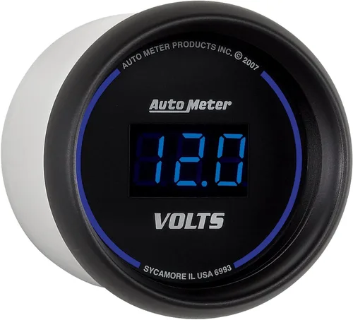 Vista 3 de Auto Meter 6993 Medidor de voltímetro digital cobalto 2.3125 pulgadas