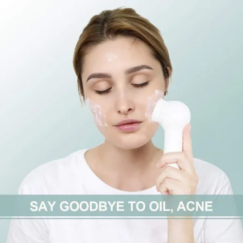 Vista 8 de TOUCHBeauty Cepillo de limpieza facial eléctrico exfoliante facial con 3 cabezales limpiadores y 6 velocidades ajustables para limpieza profunda