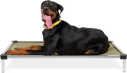 Vista 20 de K9 Ballistics Cama Cot Elevada de Enfriamiento para Exteriores a Prueba de Masticación para Perros Pequeños y Cachorros - Prácticamente Malla Negra