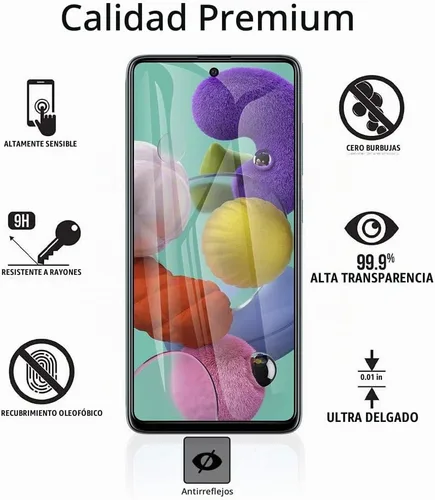 Vista 3 de [Paquete de 2] para Samsung Galaxy S20 FE / A53 / A52 / A51 Protector de pantalla de privacidad de vidrio templado antiespía