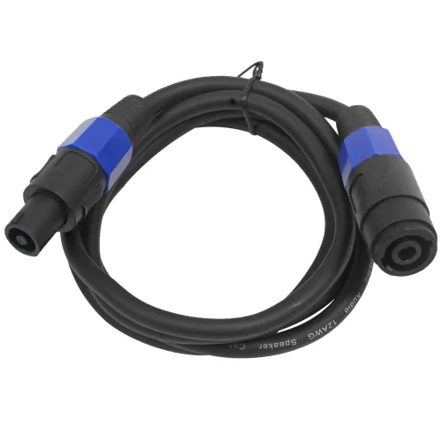 Vista 2 de Seismic Audio - SPXC-6-2Pack - Par de cables de extensión Speakon profesionales de 6 pies - Speakon macho a Speakon hembra - Cables de extensión