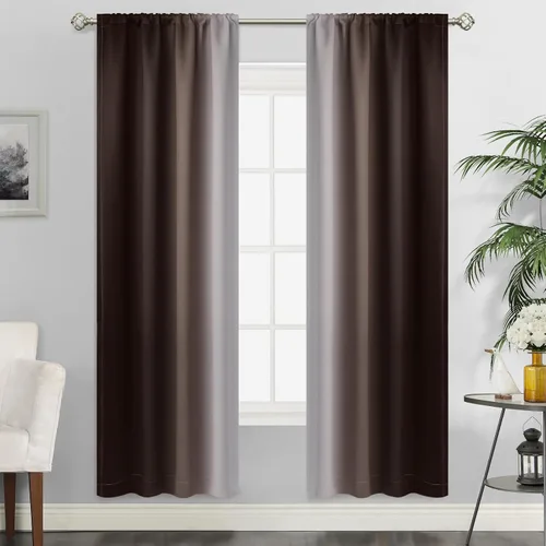Vista 88 de SimpleHome Cortinas Pequeñas Negras Impermeables con Bolsillo para Barra Suave para Cocina, Cortinas Impermeables con Bolsillo para Barra