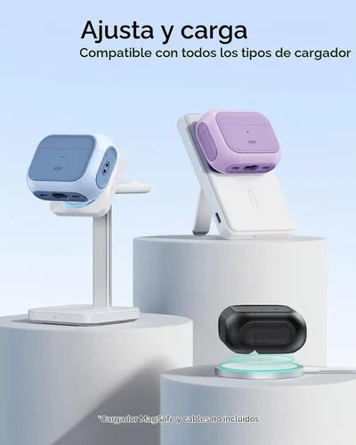 Vista 7 de ESR Funda para AirPods Pro 2, Compatible con Funda de Airpods Pro de 2ª / 1ª Generación (2023/2022/2019), Compatible con MagSafe, Cubierta de Negro