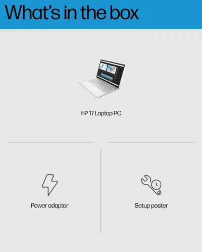 Vista 8 de HP Portátil de 17,3 pulgadas, Intel Core i5-1135G7 de 11ª generación, gráficos Intel Iris Xe, 8 GB de RAM, SSD de 512 GB, Windows 11 Home