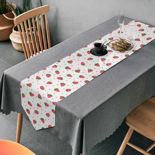 Vista 15 de Camino de mesa de baloncesto deportivo para cocina, comedor, fiesta, vacaciones, boda, decoración del hogar, interior y exterior, 13 x 70 pulgadas