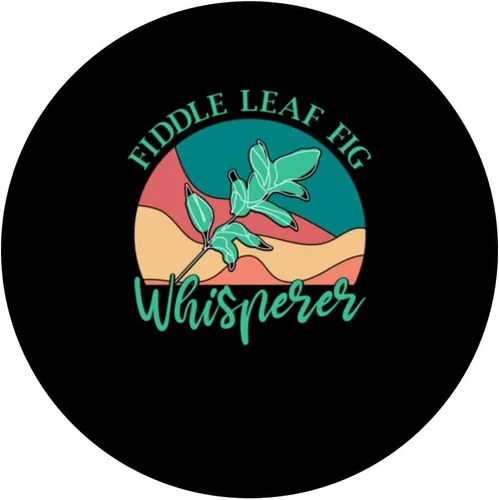 Vista 3 de Fiddle Leaf Fig Ficus Lyrata Care Árbol Plantas Suelo Interior PopSockets intercambiables PopGrip
