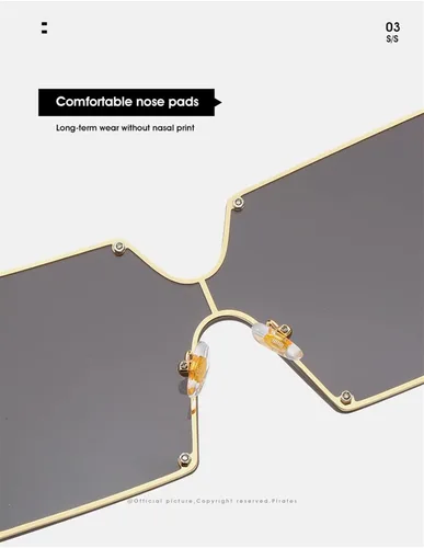 Vista 6 de Gafas de sol cuadradas de montura grande para hombres y mujeres, sombrilla para exteriores y vacaciones en la playa (color E, tamaño M)