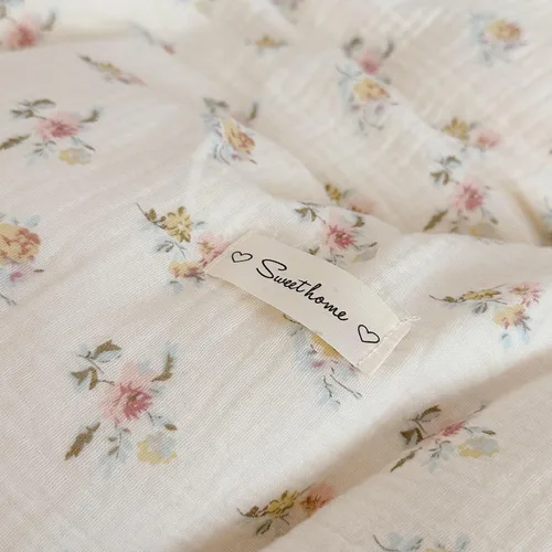 Vista 6 de BuLuTu Funda de almohada de muselina de algodón para niños pequeños con bonito patrón de flores de azalea, súper suave, funda de almohada para cuna