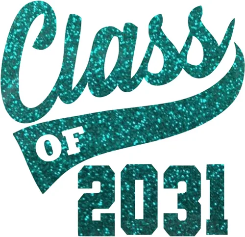 Vista 30 de Senior 2031 Iron On Transfer HTV Patch, Black