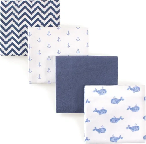 Vista 166 de Hudson Baby Mantas receptoras unisex de franela de algodón para bebé, avión, talla única
