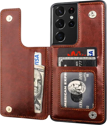 Vista 127 de ONETOP - Funda tipo cartera para Samsung Galaxy S22 con tarjetero, color negro Kickstand,ID/Cash Holder,Case Wallet with Card Slots,Double