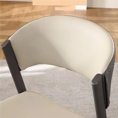 Vista 4 de Silla de escritorio cómoda Silla de comedor simple y moderna Silla de lujo ligera Silla de respaldo para el hogar Silla de comedor nórdica Silla
