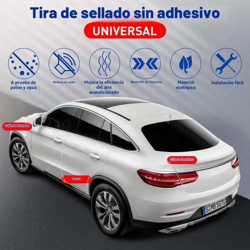 Vista 2 de Protectores de borde de puerta de automóvil, protector de sello de goma en forma de U, borde de puerta, protección para la mayoría de los Blanco