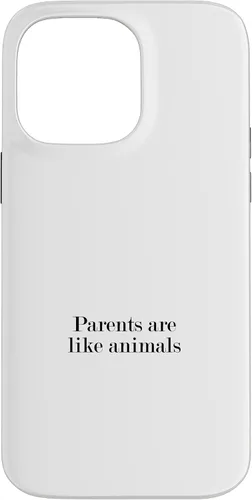 Vista 21 de iPhone 16 Parents are like animals Case