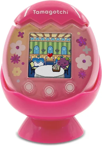 Vista 10 de Soporte Base de Escritorio para Tamagotchi Pix Mascota Virtual Interactiva (Rosa) Fixed Comfortable Viewing Angle, Perfect Fit Exclusive
