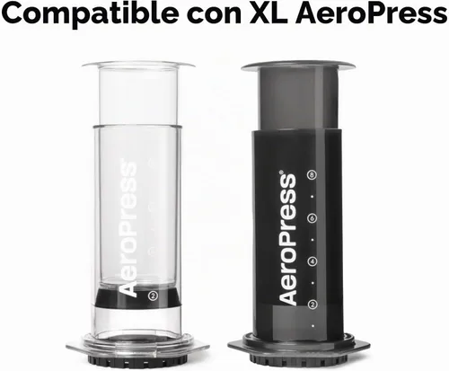 Vista 8 de AeroPress Microfiltros de papel blanco XL para cafetera, filtros de café compostables hechos de papel blanco, sin cloro, se adapta a cafeteras