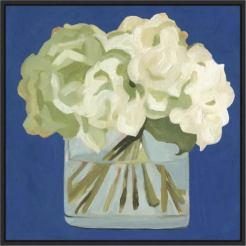 Vista 11 de Amanti Art Lienzo enmarcado para pared, 16 x 16 pulgadas, hortensias blancas II por Emma Scarvey, lienzo enmarcado para pared, obras de arte