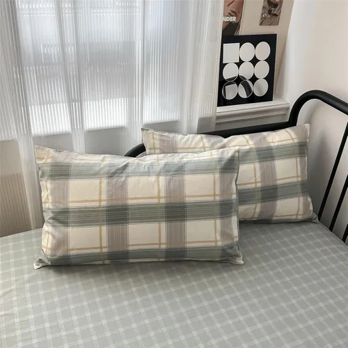 Vista 196 de mixinni Juego de funda de edredón vintage a rayas, tamaño twin, juego de ropa de cama de 3 piezas, 100% algodón lavado, suave y transpirable, funda