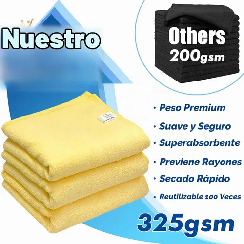 Vista 3 de Simple Houseware Toallas de limpieza de microfibra de 16 x 24 pulgadas