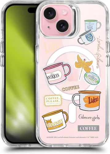 Vista 81 de Head Case Designs Gilmore - Funda negra a prueba de golpes con diseño de dibujos animados para niñas con licencia