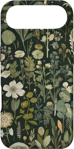 Vista 27 de Olive Green Boho Botanical Wildflowers Funda para iPhone 17