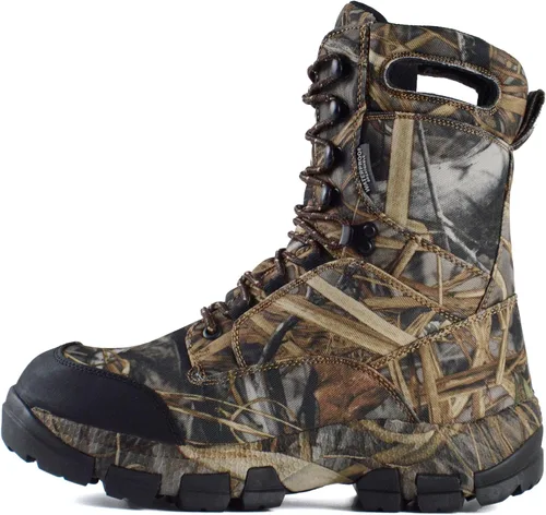 Vista 2 de Botas de caza impermeables para hombre, ligeras, botas de trabajo aisladas, botas de trabajo transpirables de 10 pulgadas, 10 pulgadas, Thinsulate
