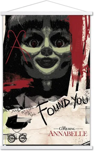 Vista 18 de Trends International Annabelle - Póster de pared de Found You, 14.725 x 22.375 pulgadas, versión enmarcada de madera de granero