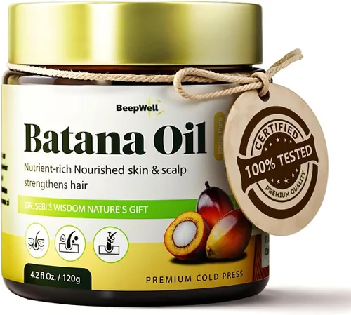 Vista 3 de Paquete de bienestar definitivo: aceite de batana orgánico y resina pura de Shilajit para nutrición, fuerza y vitalidad del cabello