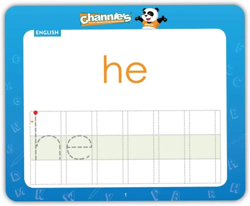 Vista 2 de Channie's Visual Dry Erase 50 primeras tarjetas flash en español/inglés, rastreo, práctica, escritura, tarjetas flash todo en uno, tamaño 5.5 x 4.25