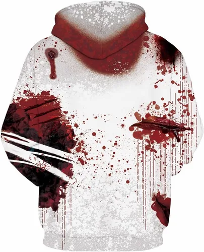 Vista 2 de NONSAR Sudaderas con capucha con estampado gráfico 3D para hombres y mujeres, camisetas unisex con capucha