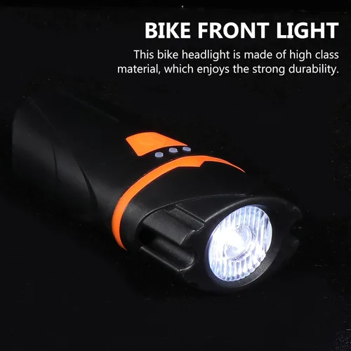 Vista 7 de SHERCHPRY USB Rechargeable Bike Front Light Super Bright Headlamp with Modes for Mountain Cycling and Commuters