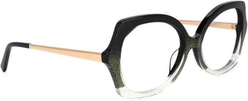 Vista 4 de Zeelool Marco de gafas geométricas de moda para mujeres con lente transparente sin receta Netty ZWX701721