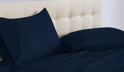Vista 32 de Epic Cotton 100% algodón egipcio, juego de sábanas de 4 piezas de cama de agua sin adjuntar de 1000 hilos, tamaño Queen, bolsillo profundo de 15