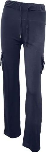 Vista 5 de SMIDOW Pantalones cargo de yoga de cintura alta para mujer, talla grande, pierna ancha, corte de bota, pantalones de entrenamiento para gimnasio