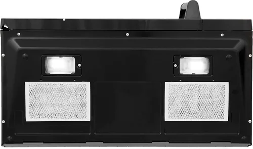 Vista 5 de ZLINE - Microondas de acero inoxidable negro con mango tradicional y juego de 2 filtros de carbón (MWO-OTRCFH-30-BS)
