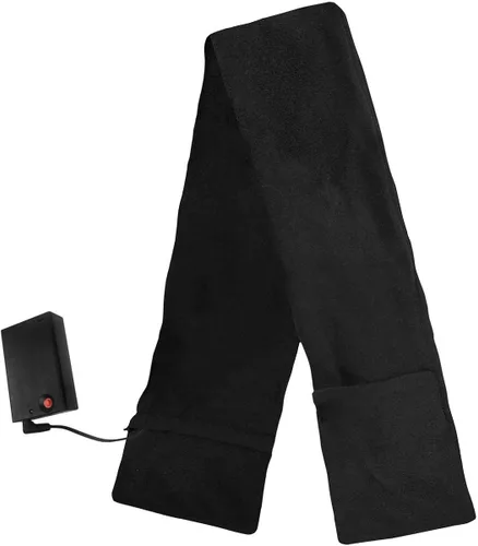 Vista 2 de ActionHeat - Bufanda térmica con batería AA para calefacción de cuello, bufanda eléctrica de forro polar de poliéster con bolsillo y paneles