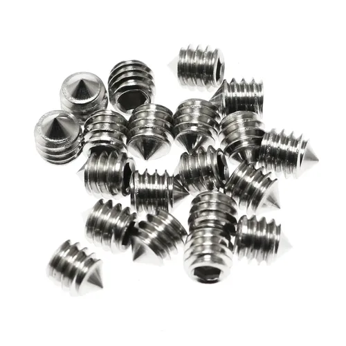 Vista 7 de Juego de tornillos Maxmoral 20 piezas #8-32 x 1/2 pulgadas de acero inoxidable con punta de cono de tornillo para manija de puerta, baño