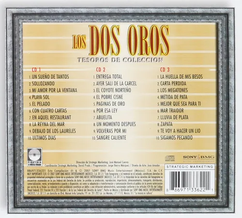 Vista 2 de Los Dos Oros Tesoros De Coleccion 100 Anos De Musica