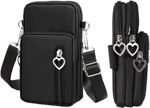Vista 2 de Cartera para teléfono celular, bolsa cruzada para Samsung Galaxy S24 S23 Ultra S21 S22 S20 Plus Fe Note 20 A15 5G A25 A35 A05S A14 A13 A54 A71
