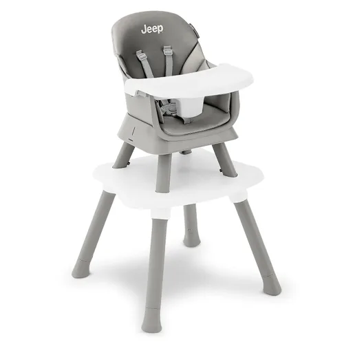 Vista 10 de Jeep Milestone 6-in-1 Convertible High Chair by Delta Children, Black