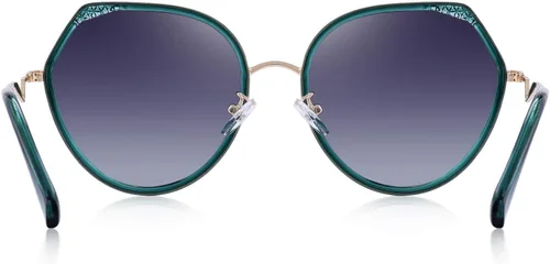 Vista 4 de Gafas de sol polarizadas de ojo de gato de moda para mujer, gafas de sol vintage UV400