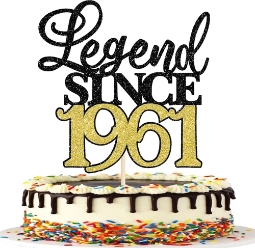 Vista 29 de Rsstarxi 1 paquete de decoración de pastel con purpurina de leyenda desde 2012 para decoración de tarta de cumpleaños 13 años para decoración