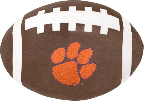 Vista 2 de ShopInstaPets Juguete de fútbol oficial de la NCAA con chirriador, duradero y divertido para todos los perros (Texas A&M Aggies)