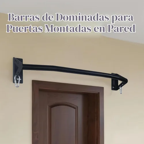 Vista 3 de Wall Mounted Pull Up Bar Doorway, Heavy Duty Strength Training Pull-Up & Chin Up Bars for Doorframe, Support Beam or Joist Mount Thick Metal Sturdy